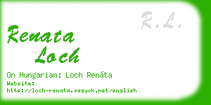 renata loch business card